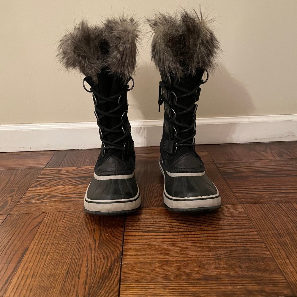 Sorel Joan of Arctic Black Boots Size 8